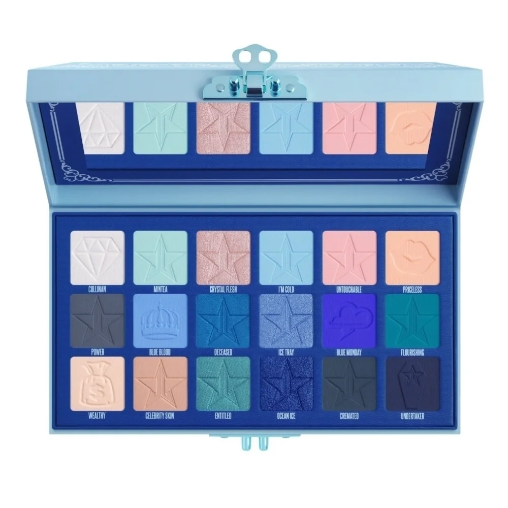 JEFFREE STAR COSMETICS Blue Blood Artistry Eyeshadow Palette, NEW